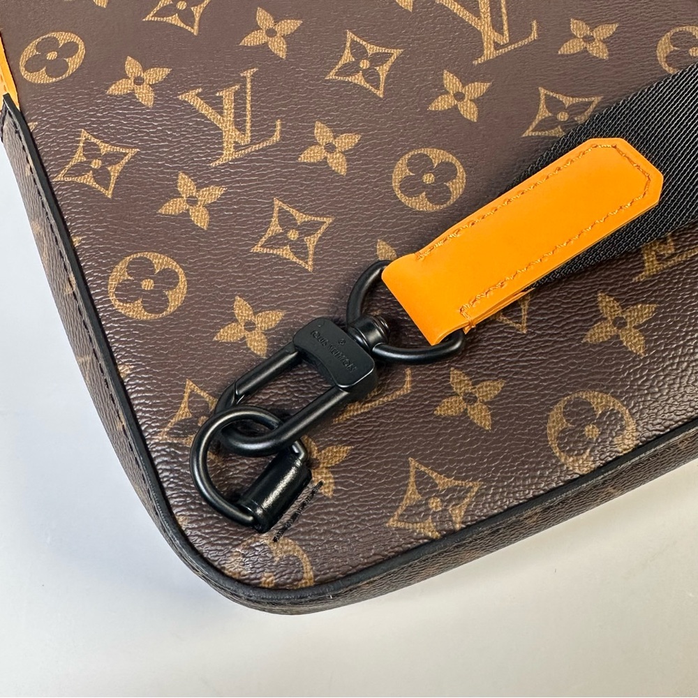 Louis Vuitton AVENUE SLINGBACK MONOGRAM MACASSAR ORANGE with Box and Dustbag - Picture 7 of 15